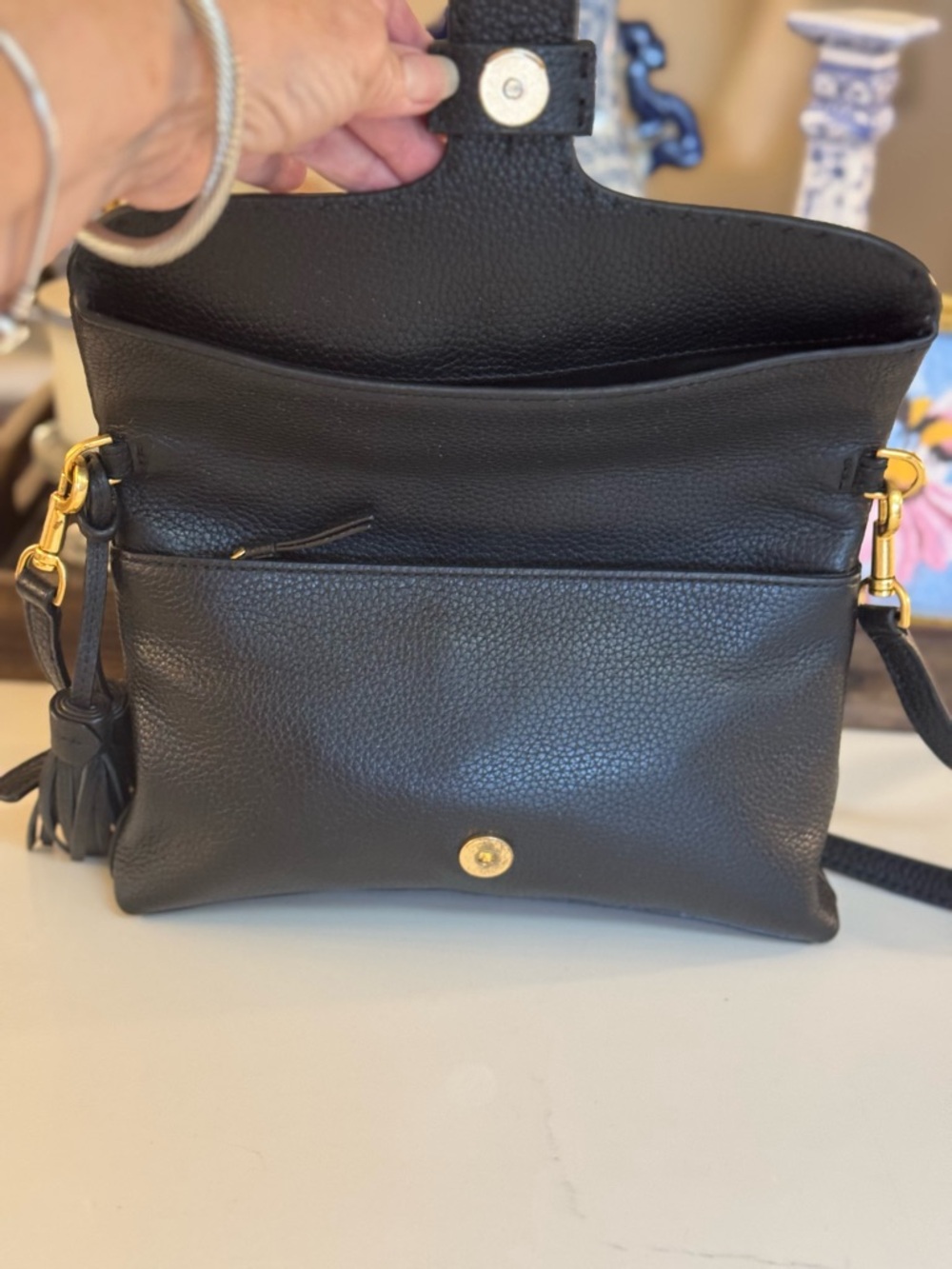 π€ TORY BURCH FLAP CROSS BODY BAG MCCRAW! - Picture 7 of 16